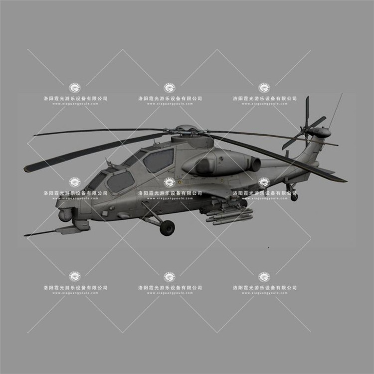 武平武装直升机3D模型